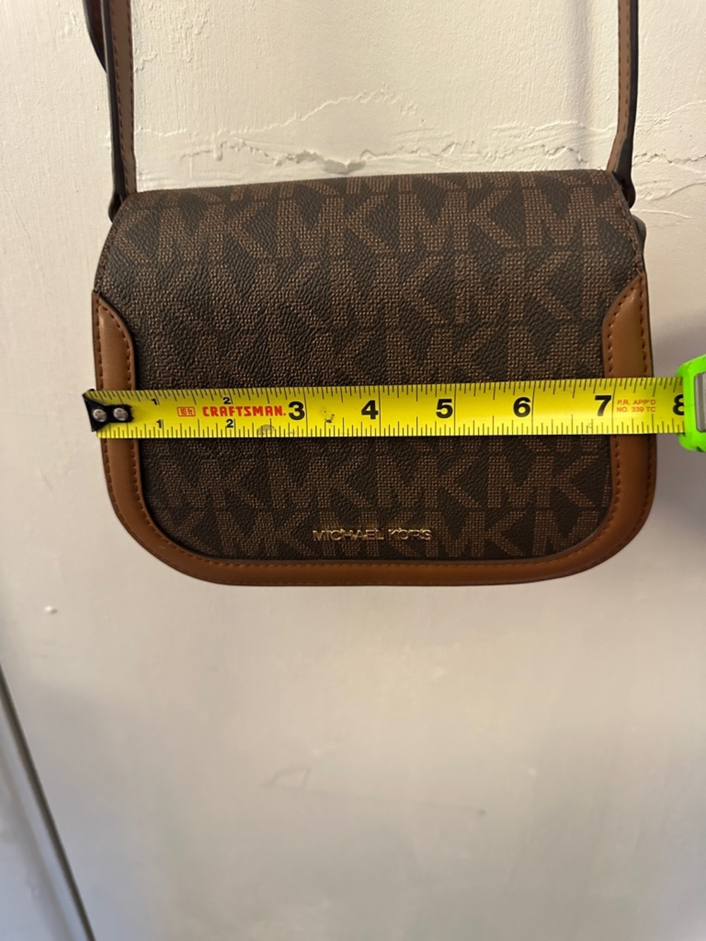 Michael Kors Brown and Tan Logo Crossbody - Picture 2 of 6